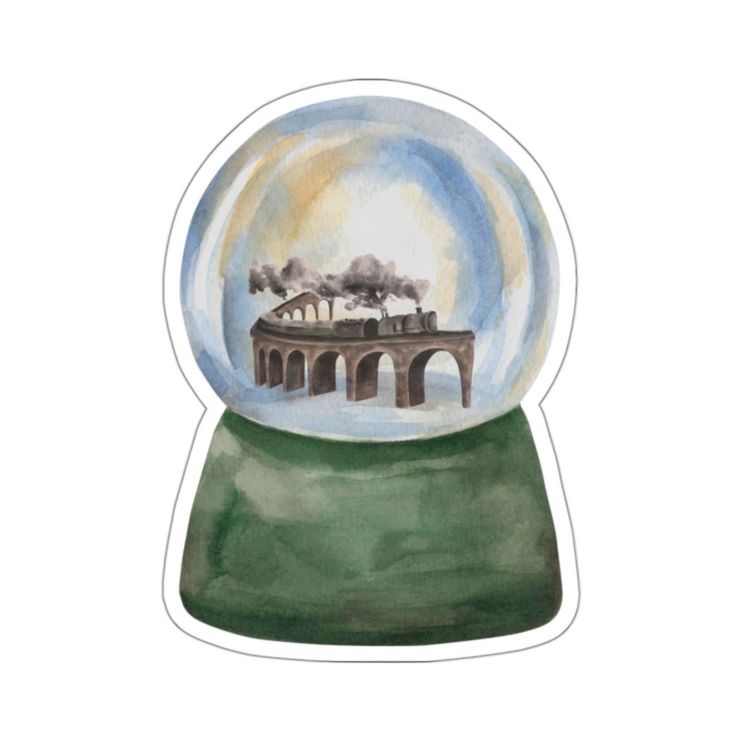 Harry Potter Hogwarts Express Snowglobe Kiss Cut Sticker Etsy UK