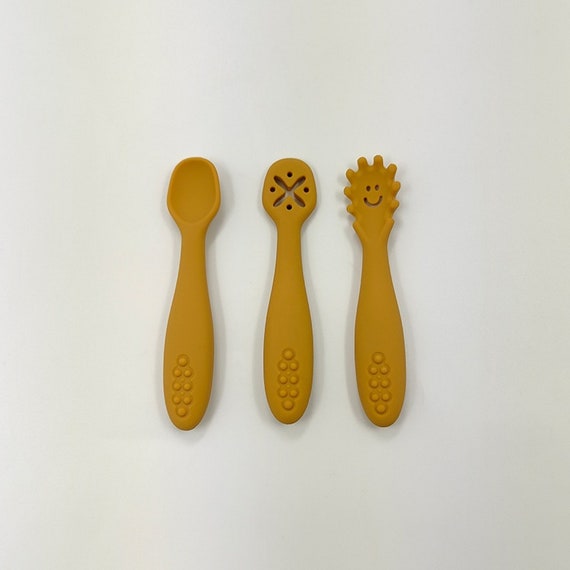 Baby Led Weaning Silcone Spoons Set - Set of 3