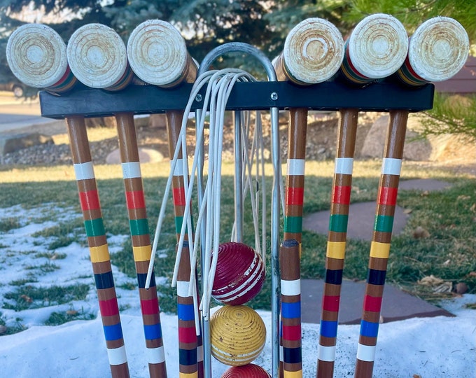 Forster Croquet Set Vintage Croquet Yard Game in Great Condition Great