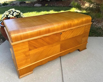 Antique Dillingham Waterfall Hope Chest – Bluebird Model (1920s–1940s)