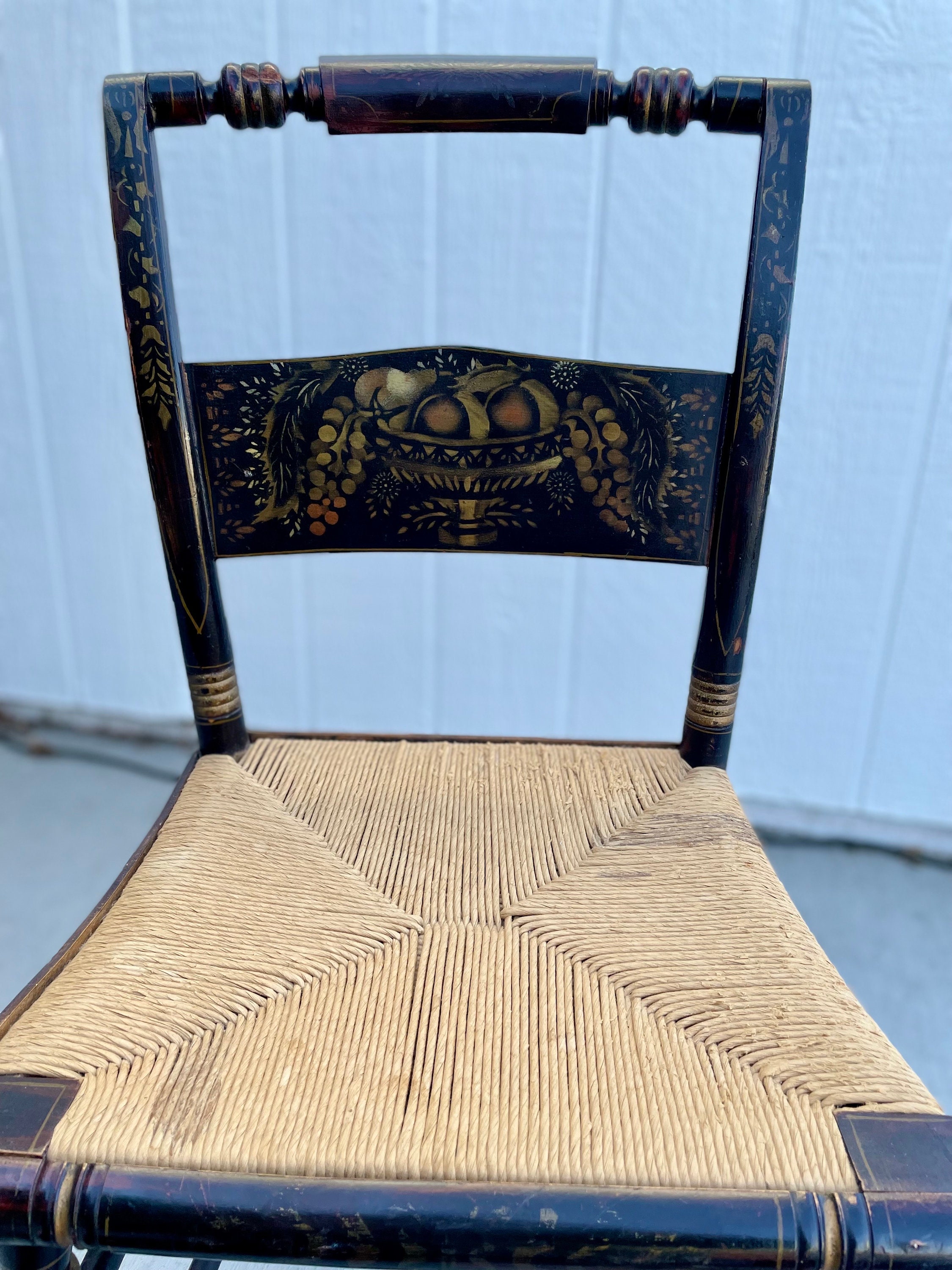 Antique Hitchcock Chair From the 1800s Collectible Antique Etsy