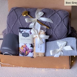 Corporate Gift Basket: Hygge Blanket, Journal & Mug - Employee Appreciation