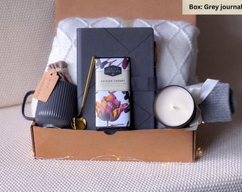 Hygge Gift Box for Her: Cozy Blanket, Journal & Mug