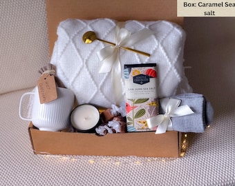 Thank You Gift Box: Blanket, Journal & Mug - Appreciation Gift