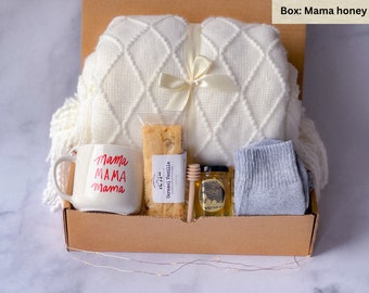 Self Care Gift Box, Mothers day Gift, Sending hugs gift, Gift Box with blanket, Care Package for her, Cheer Up Gift Box,Thinking Of You Gift