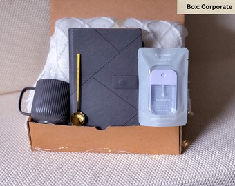 Corporate Gift Box: Blanket, Journal & Mug - Employee Thank You