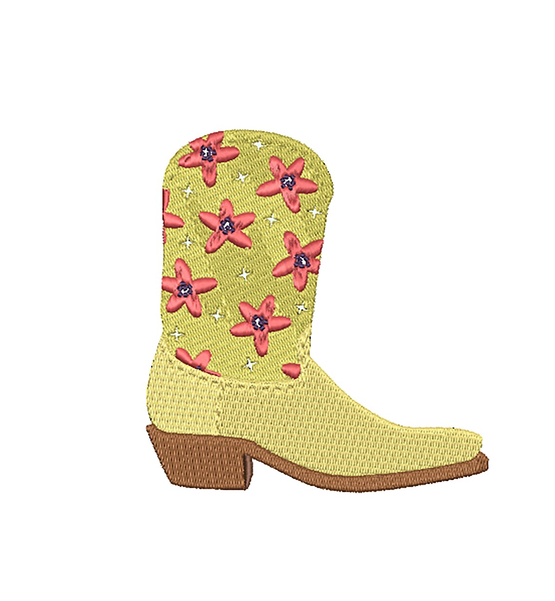 Cowboy Boot Machine Cowgirl Boot - Machine Embroidered Design - Digital - Cowboy - Rodeo ...