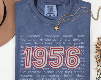 70th Birthday Shirt For Women: Nostalgia Tee Shirt For 70 Year Old, Retro Graphic Tee, Funny 70th Bday Gift For Her, Comfort Colors