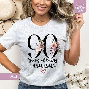 90 Years Of Being Fabulous 90th Birthday Shirt Women 90 Years Old 90-years-of-being-fabulous-90th-birthday-shirt-women-90-years-old