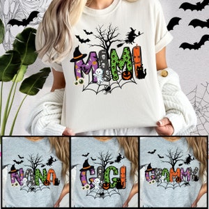 Spooky Grandma Halloween Shirt, Funny Nana Halloween TShirt, Mimi Spooky Tee Shirt, Grammy Witch Shirt, Grandma Cute Halloween Outfit