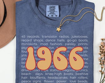 60th Birthday Shirt For Women: Nostalgia Tee Shirt For 60 Year Old, Retro Graphic Tee, Funny 60th Bday Gift For Her