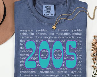 21st Birthday Shirt For Women: Y2K Nostalgia Tee, 2000s Throwback Party Tee, Retro 2000s Shirt, Comfort Colors