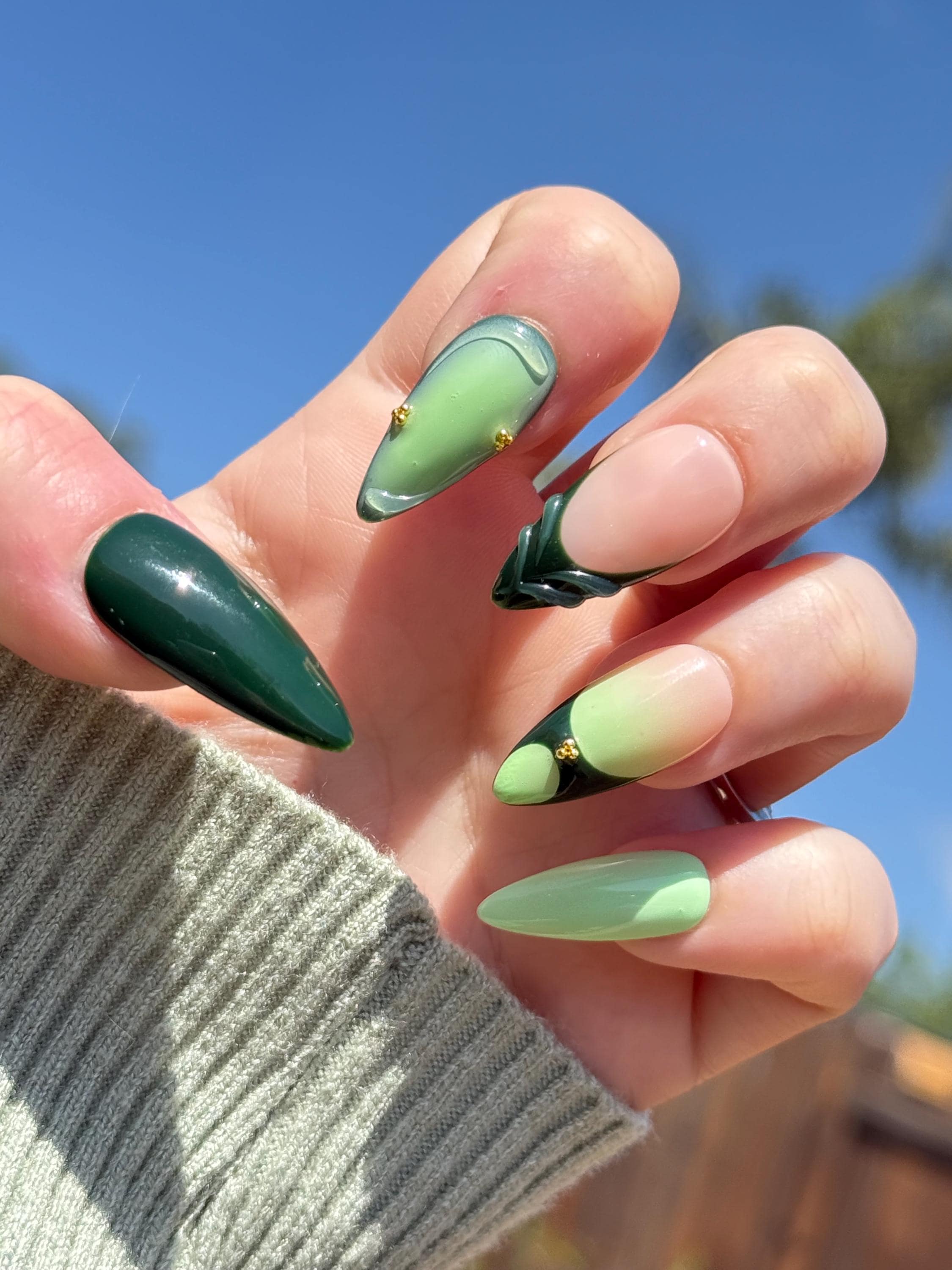 nails for mint green dress The Fern Sage Green Girls Lace Dress – Nicolette's Couture