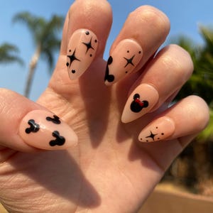 Disney Inspired Mickey & Minnie Press On Nails