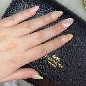 Pastel Summer Floral Press On Nails