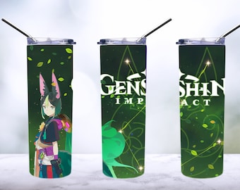 Tighnari Tumbler Sublimation PNG Genshin