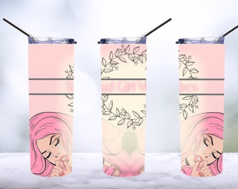 Sad Girl Vibes Tumbler Sublimation PNG