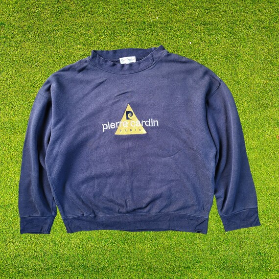 Pierre Cardin Paris Sweatshirt Embroidery Logo Blue Crewneck - Etsy