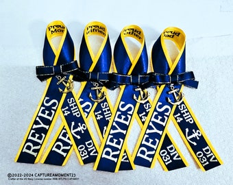 PIR Ribbon- Pass In Review US Navy Graduation Ribbon / Keepsake / Proud Navy Mom/ Sailor Graduation
