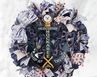 Navy PIR Graduation Door Anchor and Wreath / Navy Personalized Anchor/Bootcamp /PIR Sailor Gift / Veteran Gift Personalize