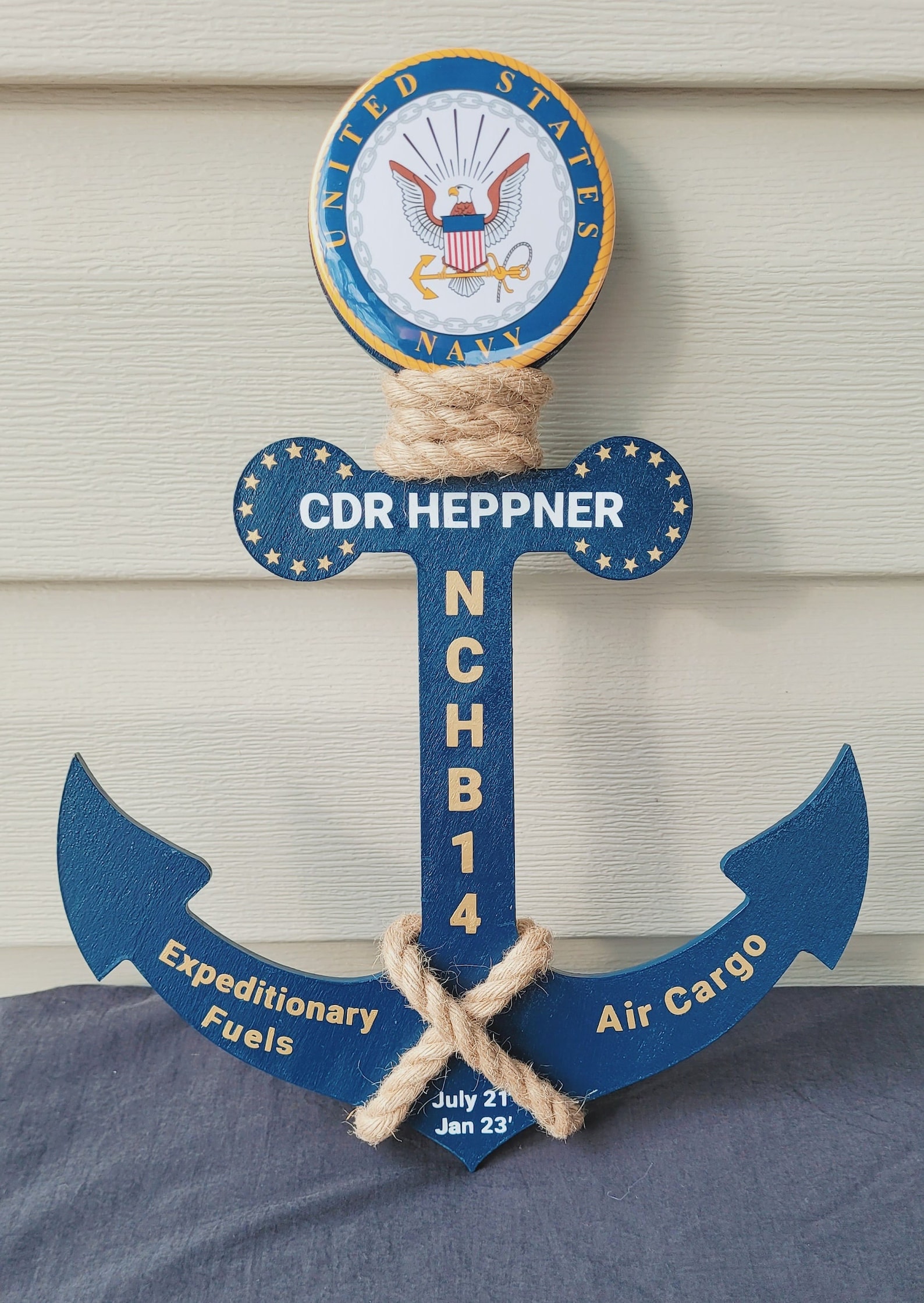 Personalize Navy Anchor/ Graduation PIR Door Anchor Etsy