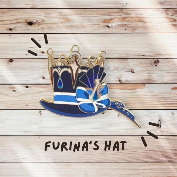 Furina Hat Enamel Pin - Genshin Impact