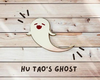 Hu Tao Ghost Enamel Pin - Genshin Impact