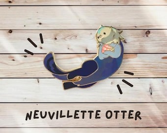 Pin de esmalte de nutria Neuvillette - Genshin Impact