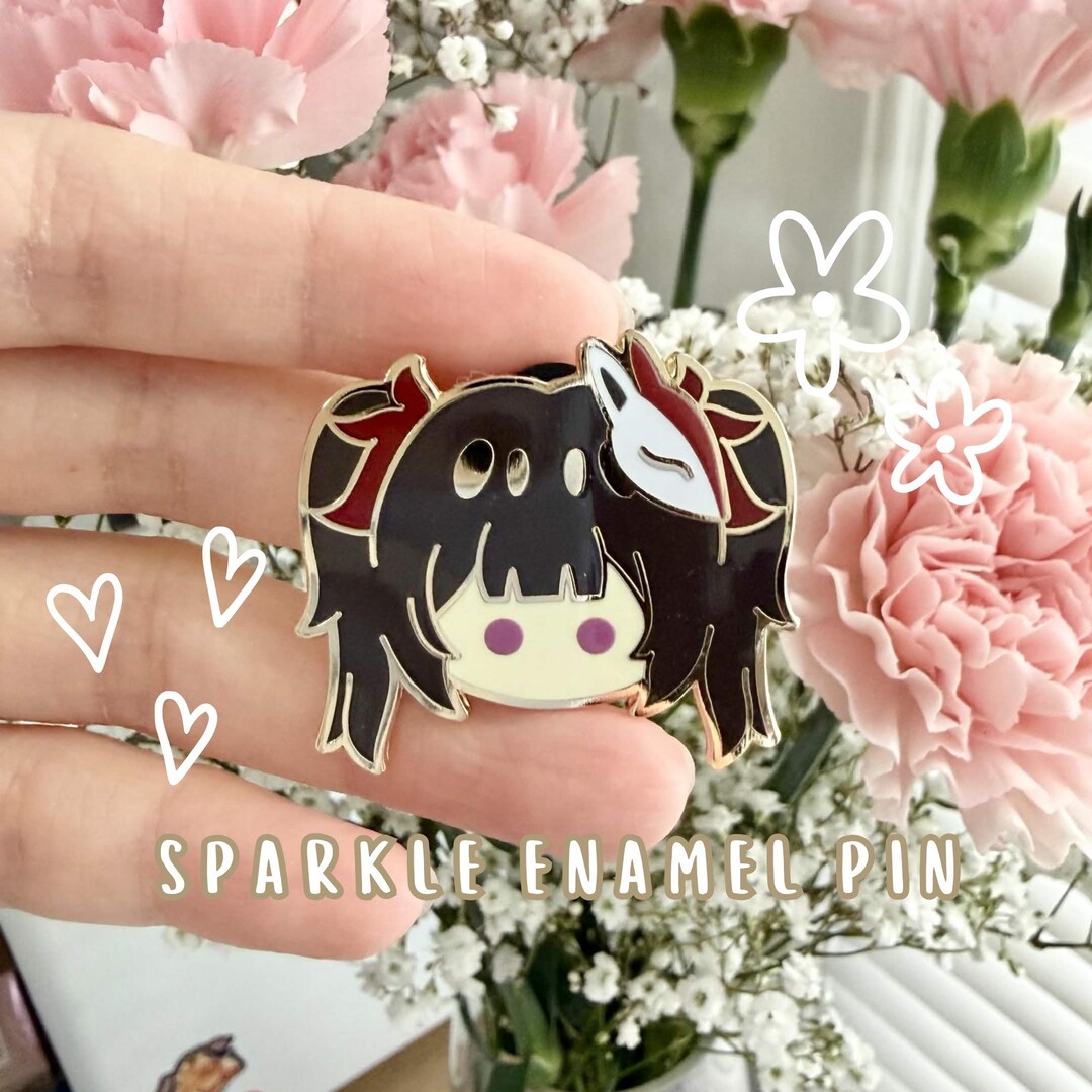 Chibi Enamel Pin Examples Chibi Sparkle Enamel Pin - Honkai Star Rail - Etsy