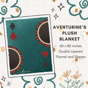 Aventurine Plush Blanket - Honkai Star Rail