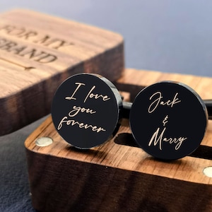 Personalized Engraved Father of the Bride Cufflinks Dad Wedding Cufflinks Personalized Cufflinks Wedding Gifts Father of the Groom Cufflinks