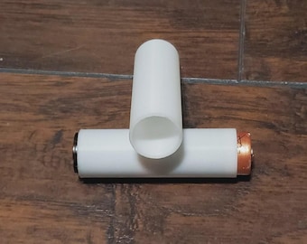 2 Cr123 or 16340 To 18650 Adapter For Duel Fuel Flashlights. Pack Of 2