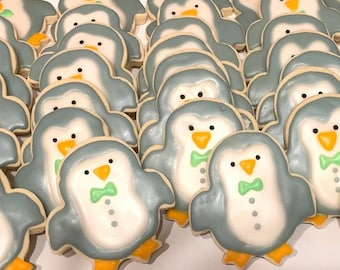 Homemade Penguin Iced Sugar Cookies, Also Available in Gluten Free