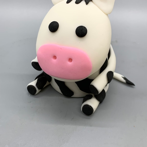 Fondant Cow, Pig, Duck Farm Animal Cake Toppers