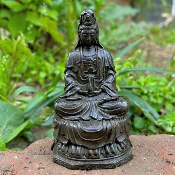 Buddha Statue Copper Buddha Bodhisattva statue ,Monk Yoga Feng Shui Decoration Guanyin Buddhism Find Meditation Tathagata Kwan Yin Zen ZB184