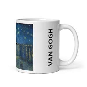 Vincent Van Gogh Mug - Starry Night over the Rhone. Fine Art Mug. Tea Coffee