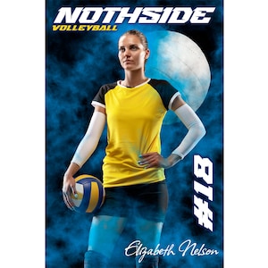 DORCEV 10x8ft Volleyball MatchBackdrop Sports Theme Birthday Party  Photography Background Volleyball Sports School Game Volleyball Club Banner  Wallpaper Boys Kids Adults Portrats Phoyo Studio Props : Electrónica 