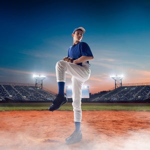 Digital Baseball Background I Digital Sports Backdrop/Backgrounds I Photoshop Collage Templates for Teams and Individuals I High-Resolution