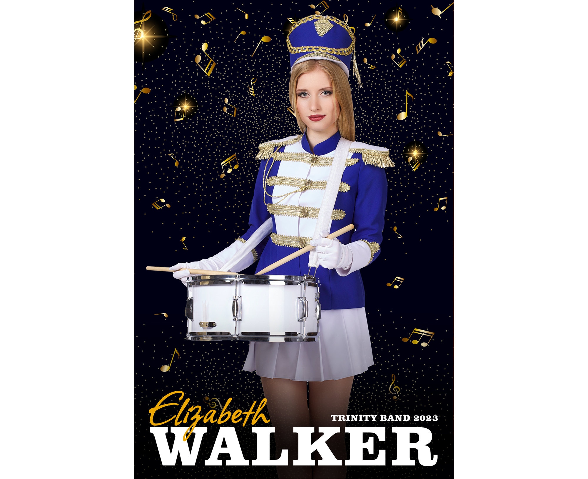 High School Marching Band Poster Digital Photography Background