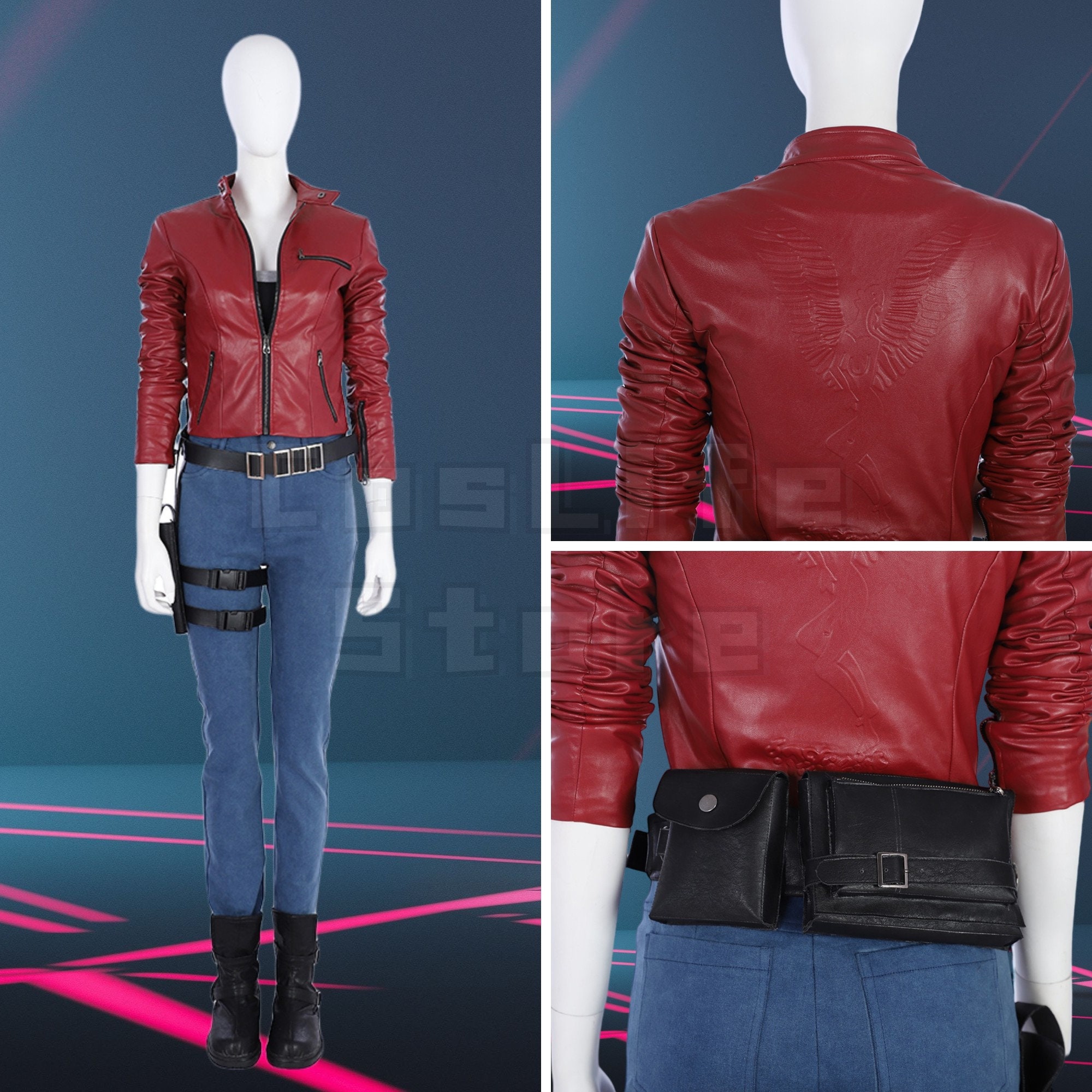 Resident Evil 2 Remake Claire Redfield Jacket Cosplay Costume - Etsy