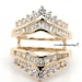 Moissanite Ring Enhancer for Emerald Radiant Cut Ring, Ring Enhancer ...