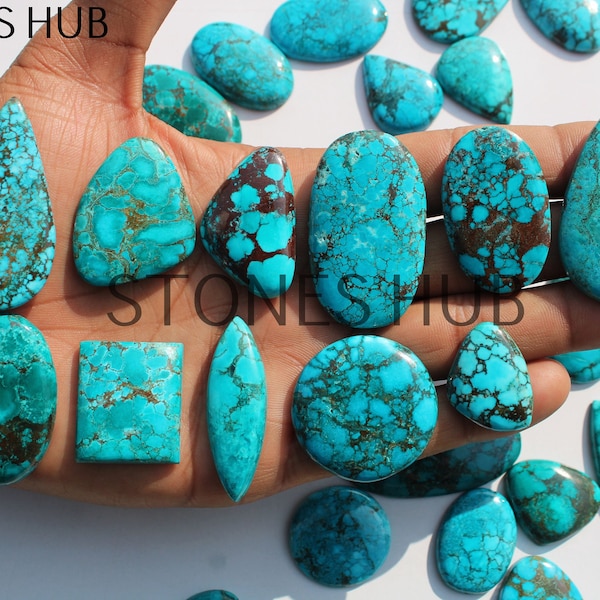 Natural Turquoise Loose Cabochons Lots, Multi Shape Cabochones For Jewellery Making, Cabochons For Wire Wrapping, Wholesale Gemstone Lots