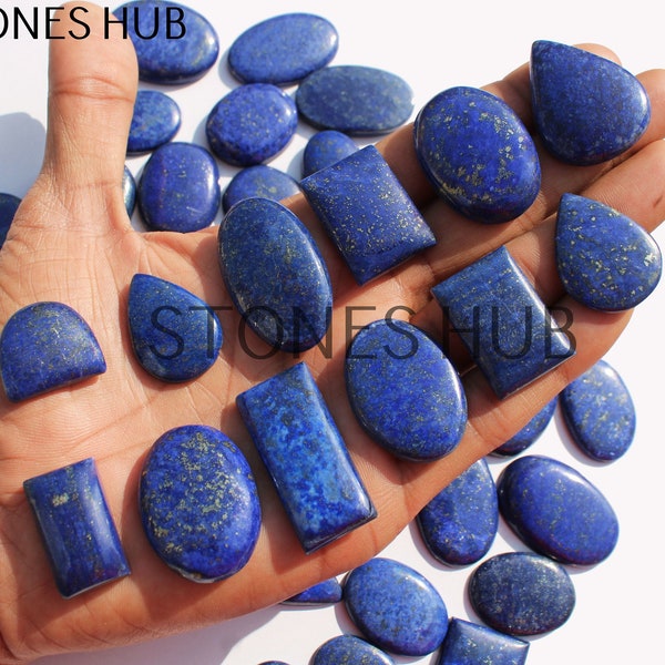 Natural Lapis Lazuli Loose Cabochons Lots, Multi Shape Cabochones For Jewellery Making, Cabochons For Wire Wrapping, Wholesale Gemstone Lots