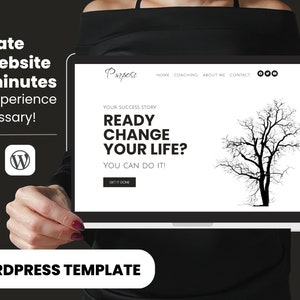 Minimalist Website Template Wordpress Theme Coach clean Modern Website Design Elementor Template Simple create website image 7