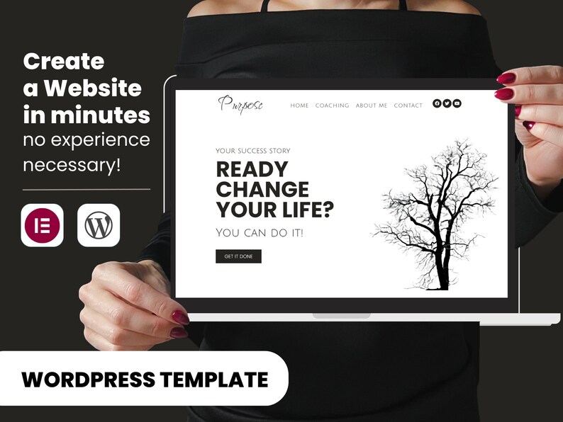 Minimalist Website Template Wordpress Theme Coach clean Modern image 7