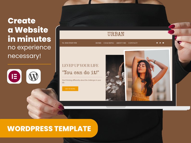 Website Template, Website Theme, wordpress Template, Wordpresss Theme, Coaching Website, Feminine Wordpress, Wordpress Website, Wordpress Design, Website Design, Modern Website, wordpress coaching, elementor template, coach wordpress theme