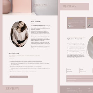 Website Template, Website Theme, wordpress Template, Wordpresss Theme, Coaching Website, Feminine Wordpress, Wordpress Website, Wordpress Design, Website Design, Web Design, Modern Website, wordpress coaching, elementor template,