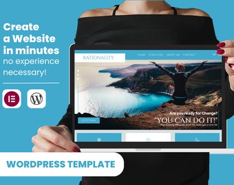 Coaching Website Template Wordpress Theme Coach Business Corporate Website Design Elementor Business Blue