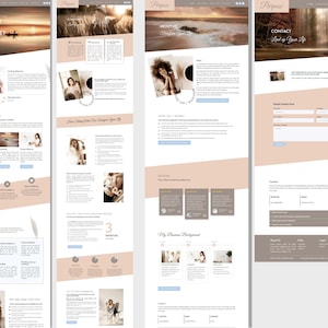 Website Template, Website Theme, wordpress Template, Wordpresss Theme, Coaching Website, Feminine Wordpress, Wordpress Website, Wordpress Design, Website Design, Web Design, Modern Website, wordpress coaching, elementor template,