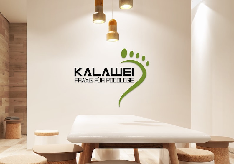 Podologie Feet Logo Design Spa Logo Design, Wellness Logo, Canva / Illustrator / EPS image 1